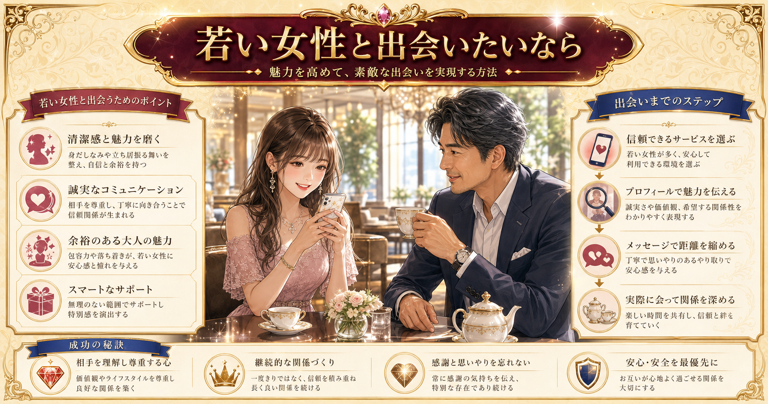 若い女性と出会いたいなら