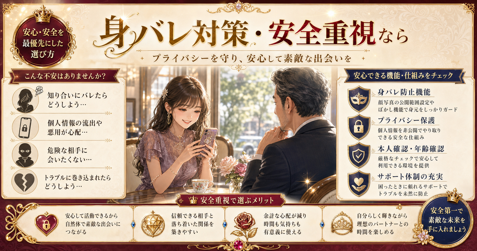 身バレ対策・安全重視なら