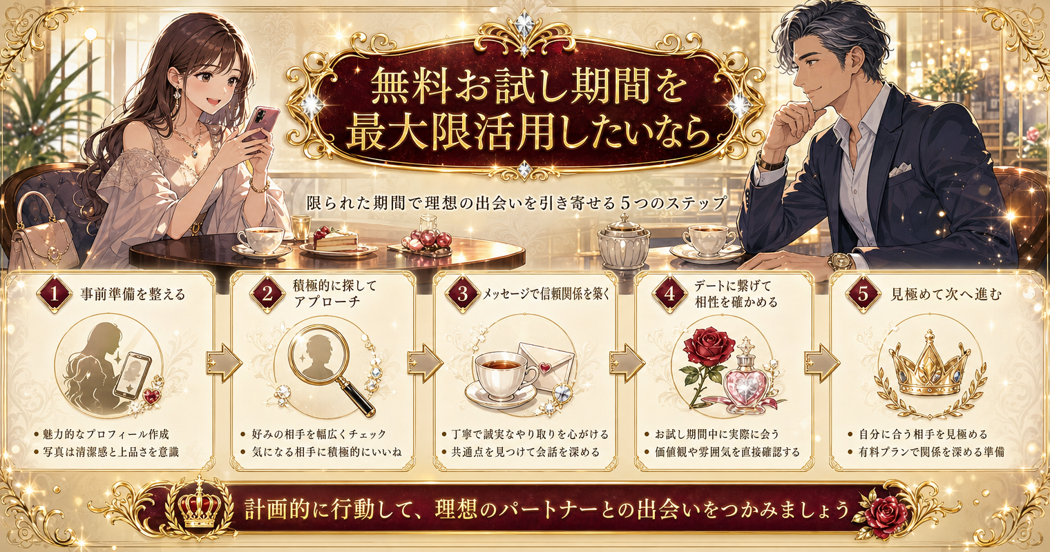 無料お試し期間を最大限活用したいなら