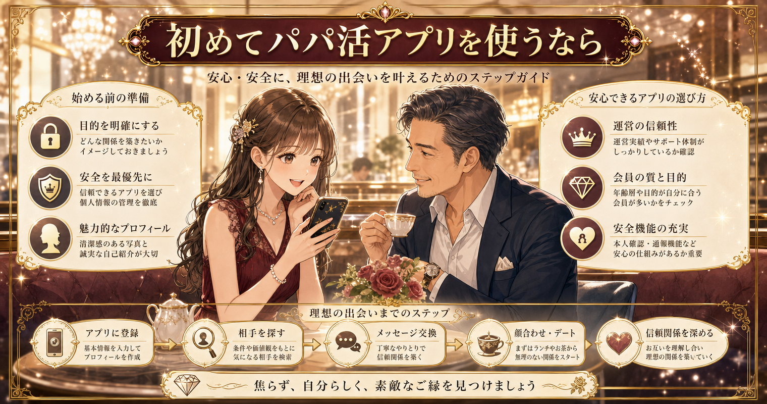 初めてパパ活アプリを使うなら