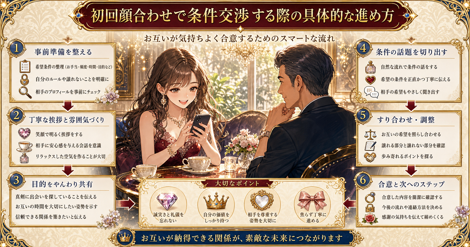 初回顔合わせで条件交渉する際の具体的な進め方