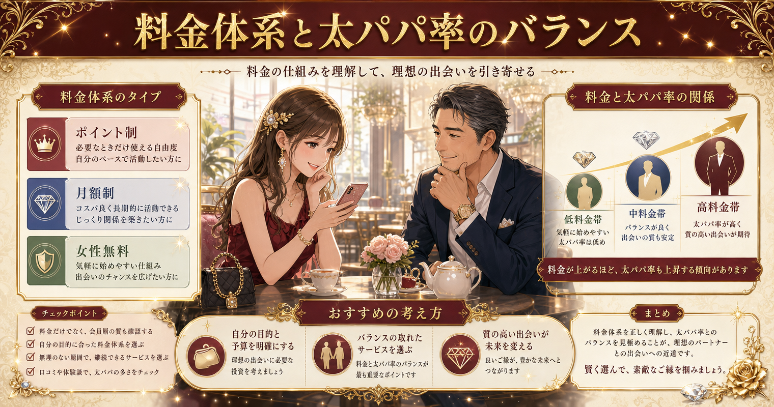 料金体系と太パパ率のバランス