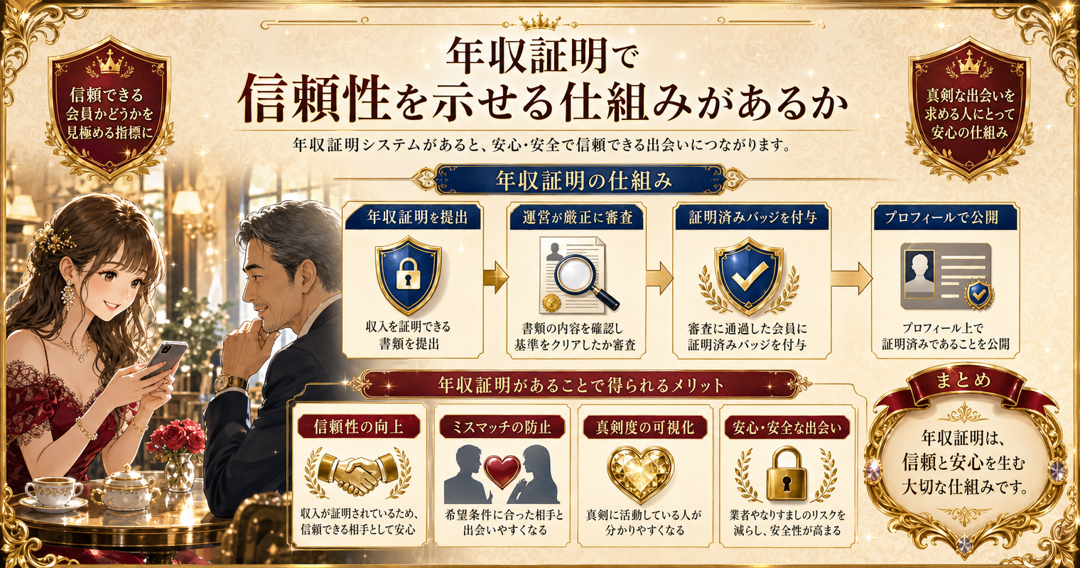 年収証明で信頼性を示せる仕組みがあるか