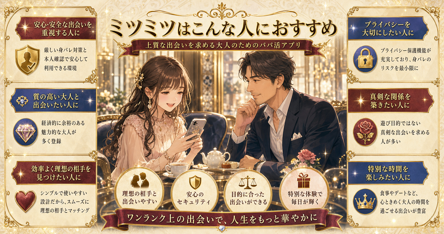 ミツミツはこんな人におすすめ