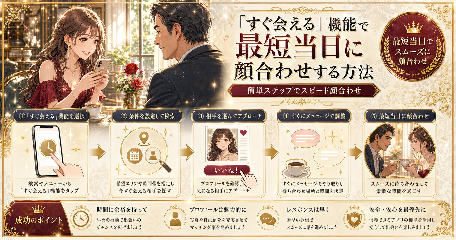 「すぐ会える」機能で最短当日に顔合わせする方法