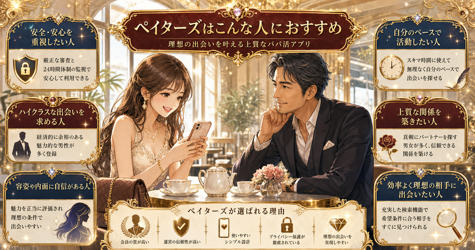 ペイターズはこんな人におすすめ