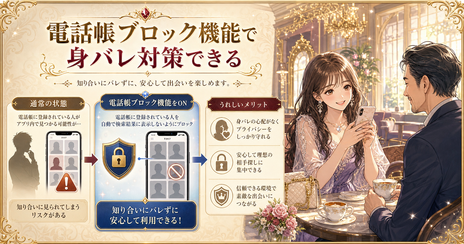 電話帳ブロック機能で身バレ対策できる