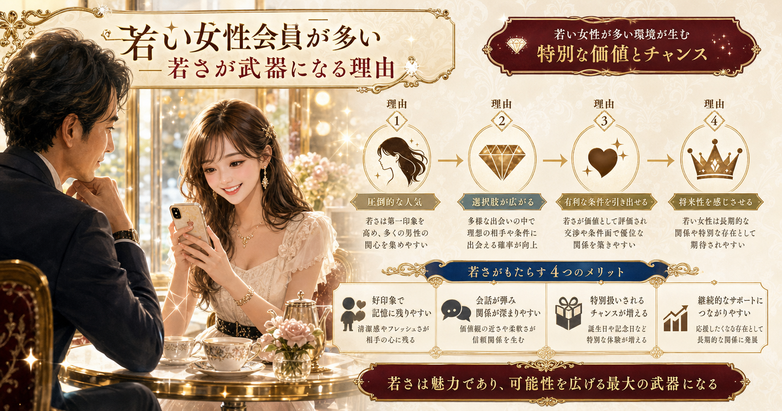 若い女性会員が多い——若さが武器になる理由