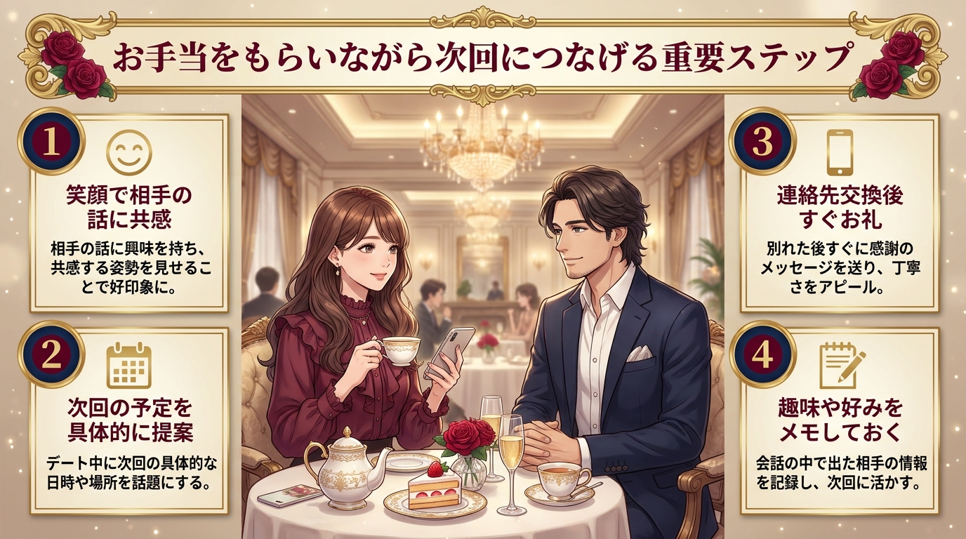 お手当をもらいながら次回につなげる重要ステップ