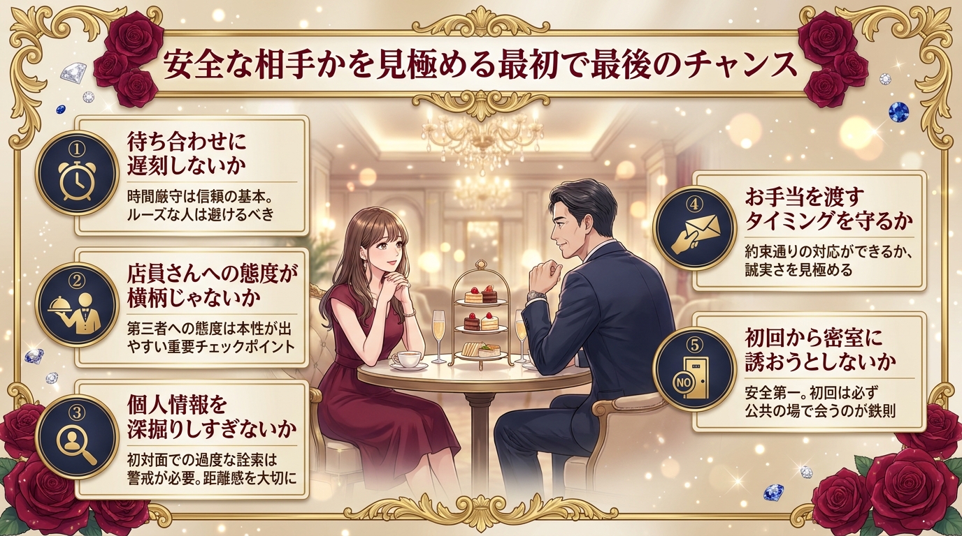 安全な相手かを見極める最初で最後のチャンス