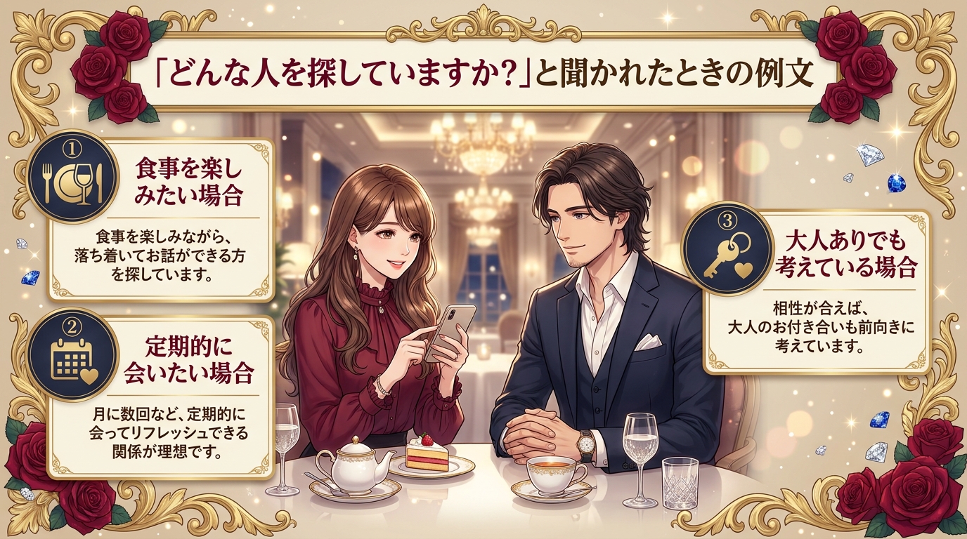 「どんな人を探していますか?」と聞かれたときの例文