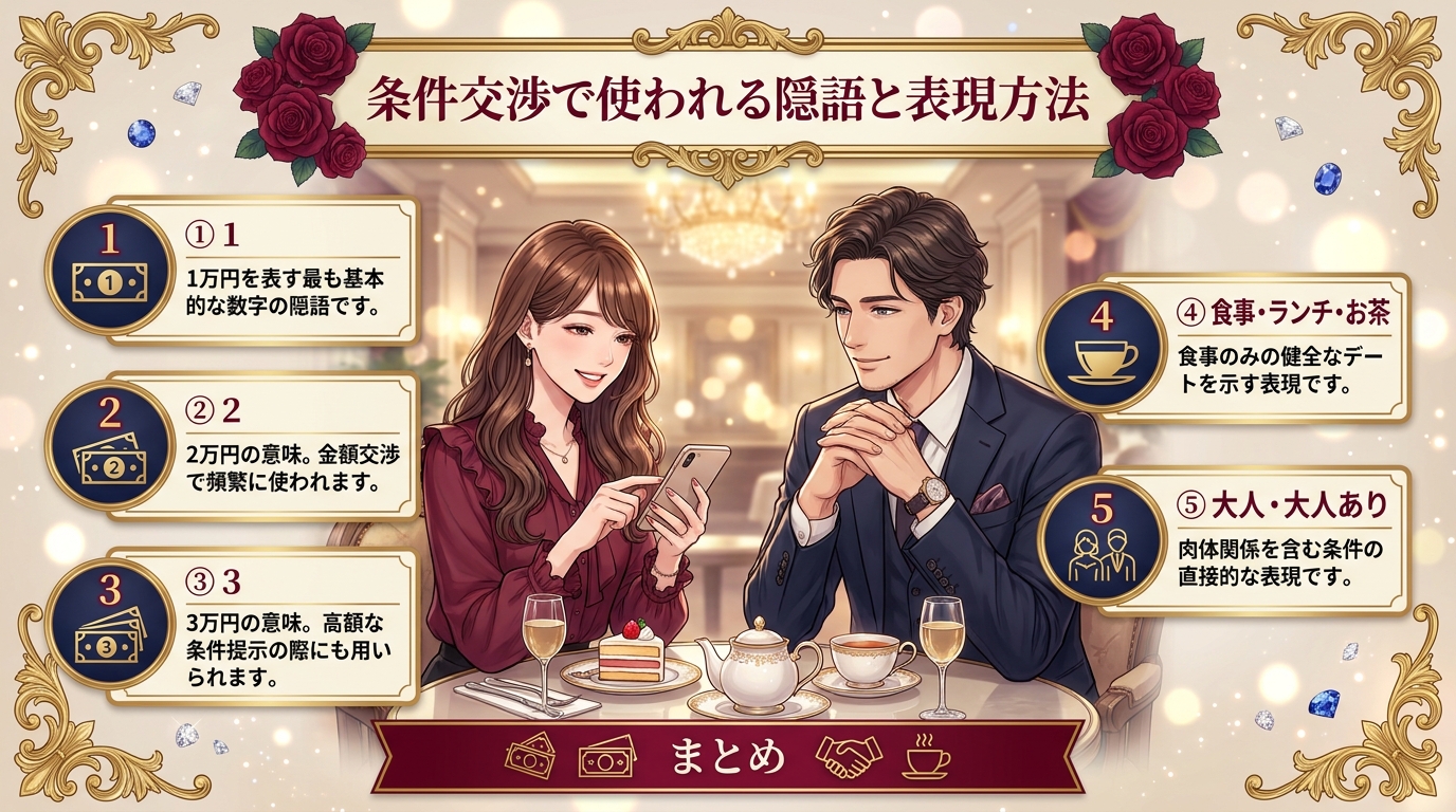 条件交渉で使われる隠語と表現方法