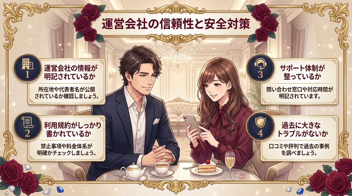 運営会社の信頼性と安全対策