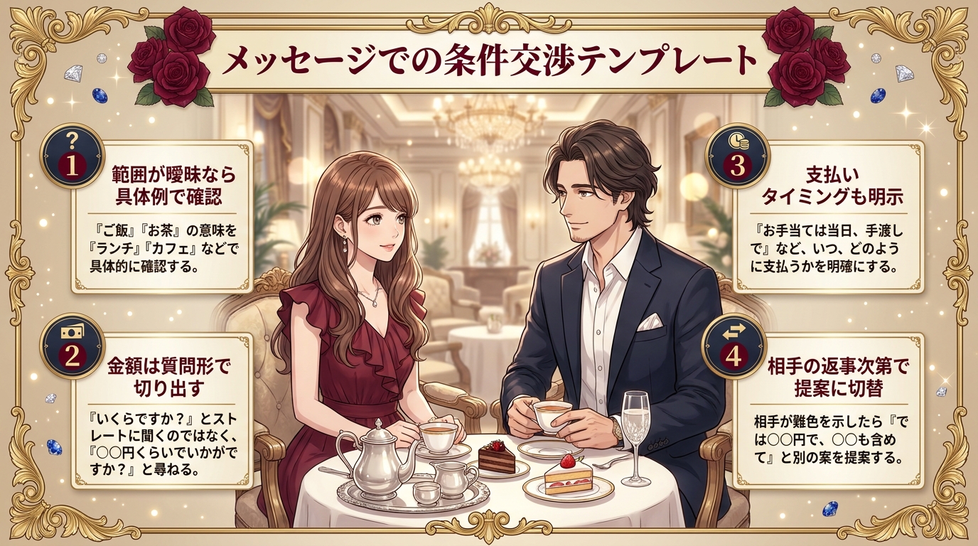 メッセージでの条件交渉テンプレート