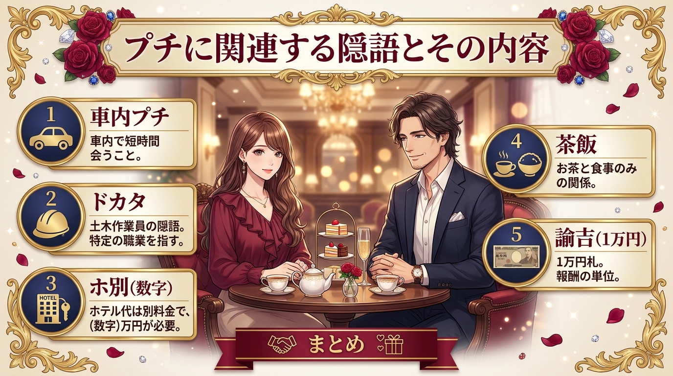 プチに関連する隠語とその内容
