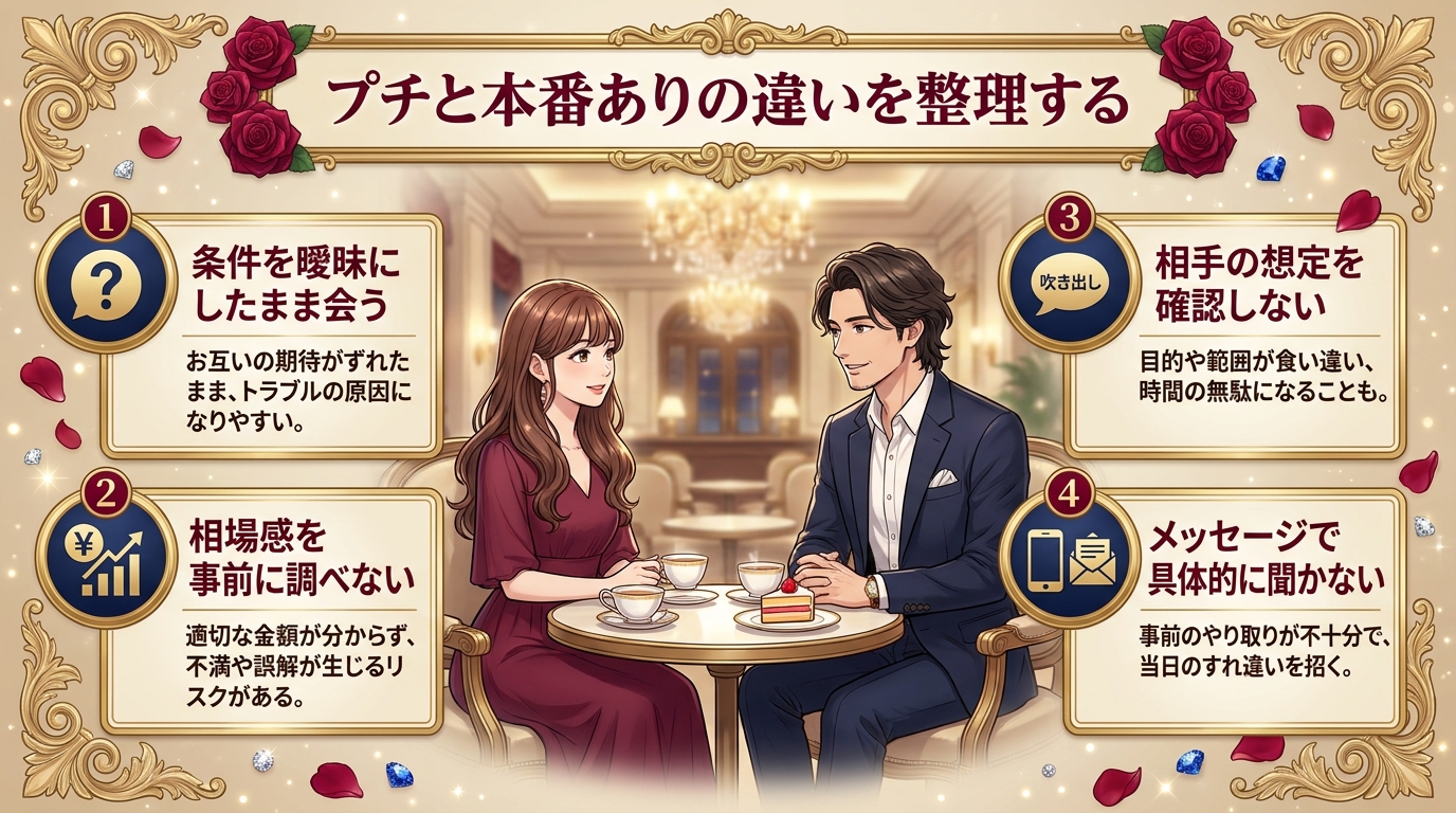 プチと本番ありの違いを整理する