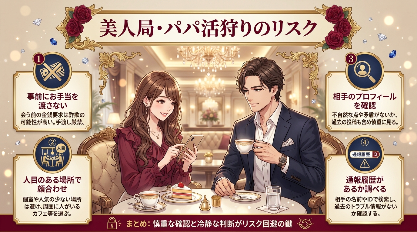 美人局・パパ活狩りのリスク
