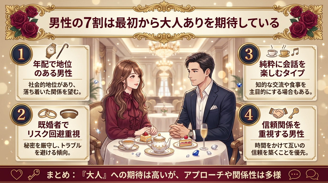 男性の7割は最初から大人ありを期待している